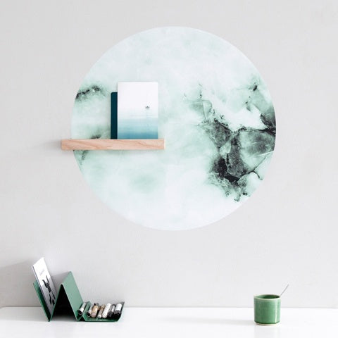 Deer Industries Wall Decor, Magnetic Wall Sticker Marble Emerald, Wall Decor Singapore, Wall Decor no drilling