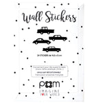 Deer Industries Pom Wall Stickers Car Black, Cars Decorative Wall Decals, Kids Room Decor Accessories