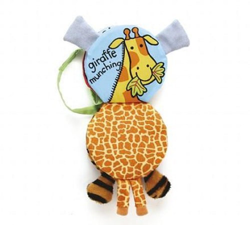 deer industries kids accessories Jellycat fabric baby and toddler book called My farm book. Educational and fun, full of jungle animals like elephant, giraffe and tiger. Helps to develop fine motor skills of babies. 