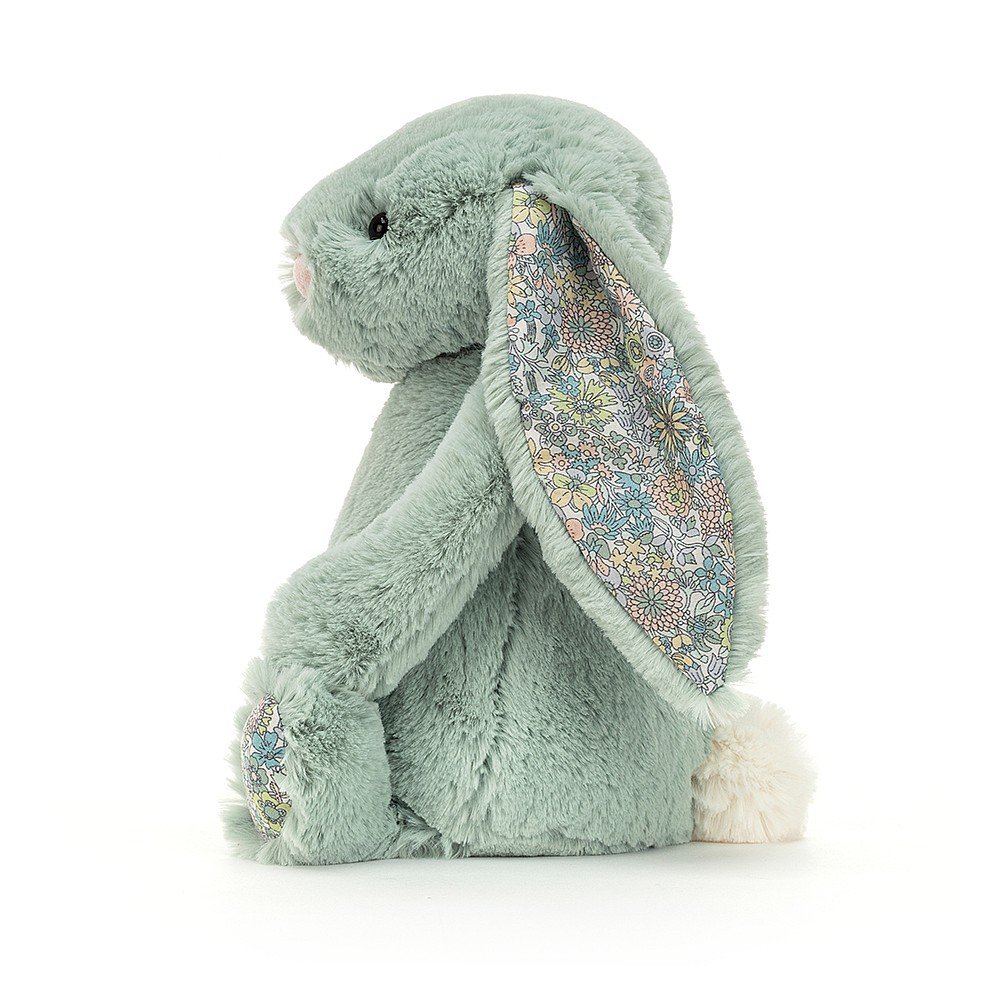 Deer Industries Jellycat Soft Toy Bashful bunny Blossom Sage, soft toy rabbit plush. 