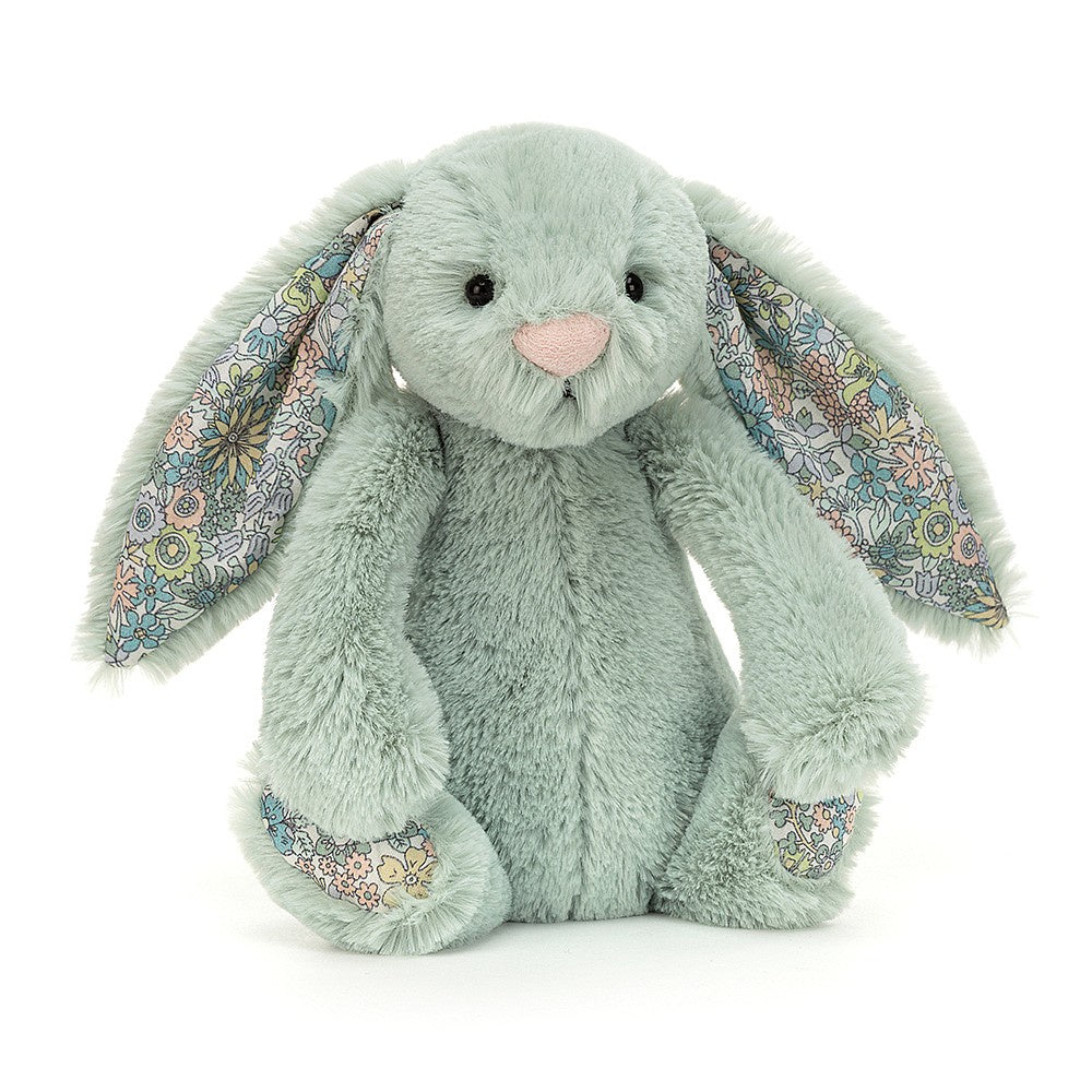 Deer Industries Jellycat Soft Toy Bashful bunny Blossom Sage, soft toy rabbit plush. 