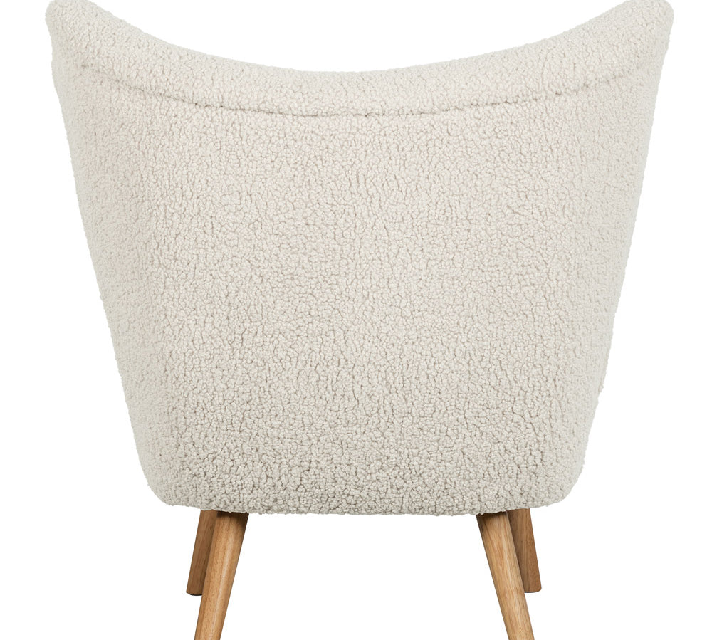 Deer Industries Furniture Lifestyle Store Singapore, De Eekhoorn Singapore, Boucle Lounge Chair, Teddy Fabric White Chair, Boucle Armchair