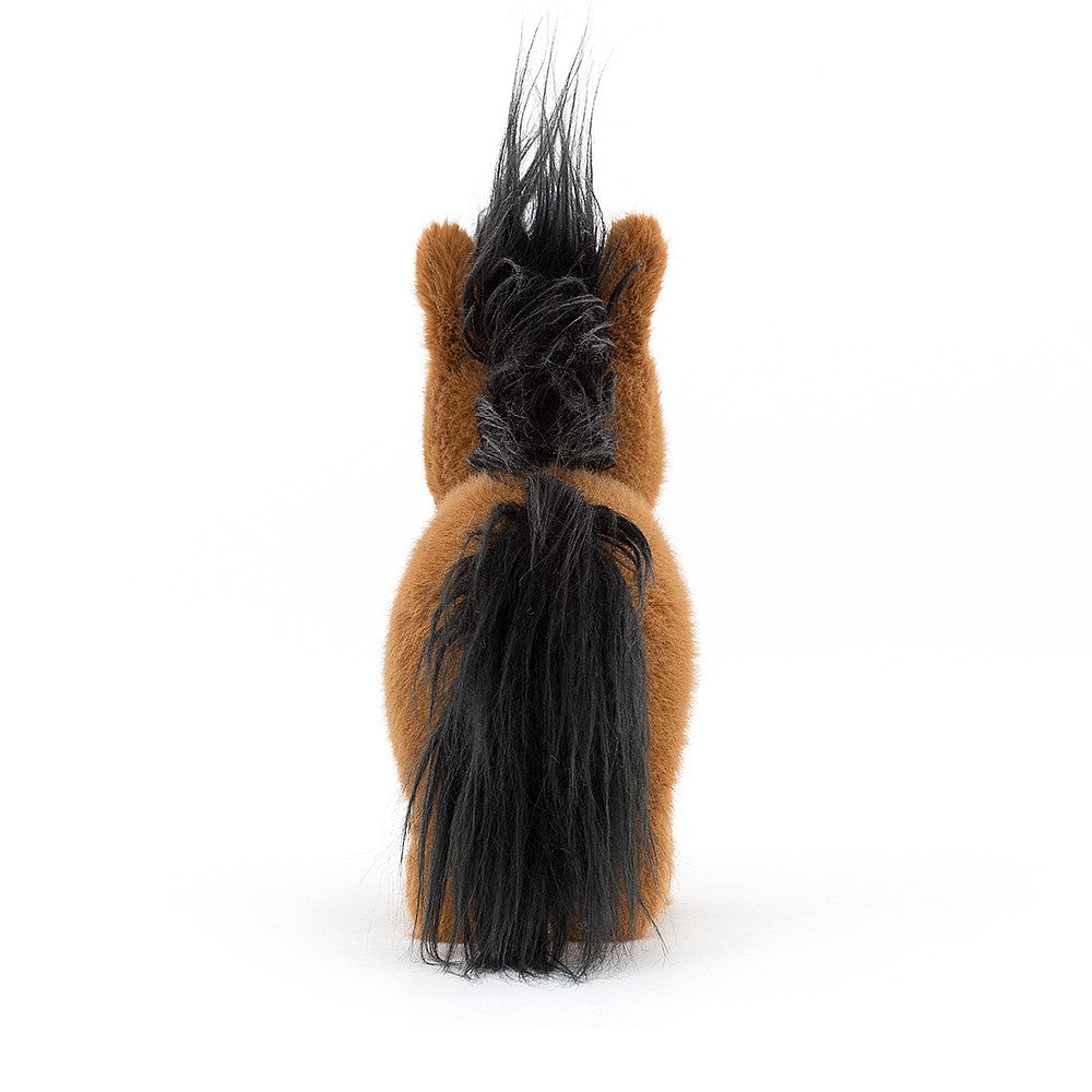 Deer Industries, Jellycat Store in Singapore, Clippy Clop Bay Pony, Farm Animal, Brown pony with black mane stuffed animal