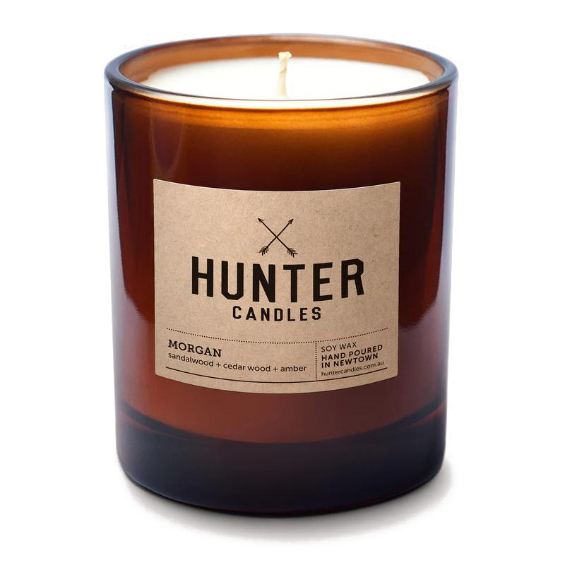 Deer Industries Gift and Lifestyle store in Singapore, Hunter Candles Singapore, luxury candles made in Australia, sandalwood cedar wood amber candle scent