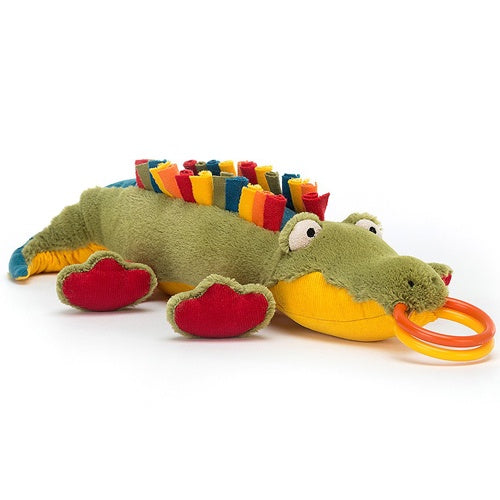 Deer Industries, Jellycat Singapore, Jellycat Happihoop Croc, Jellycat Baby Sensory Toy, Crocodile Stuffed Toy