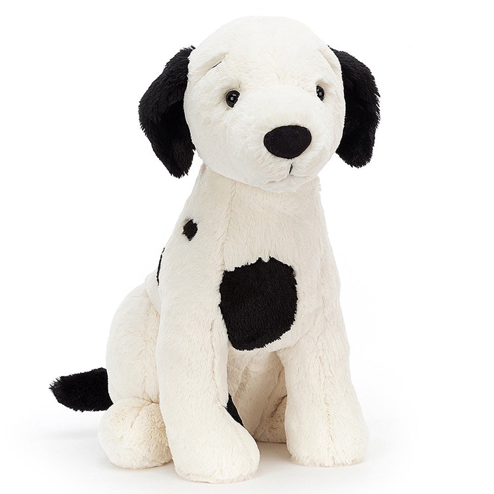 Deer Industries Lifestyle Store, Jellycat Singapore, Jellycat Soft Toy Harper Pup, Puppy Stuffed Animal, Gifts for dog lovers, black and white dog stuffed toy