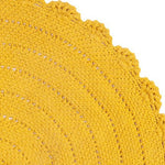 Deer Industries Kids Rug Kids Depot Roundy Warm Yellow. Gender neutral crochet rug, kids room or nursery decor. 