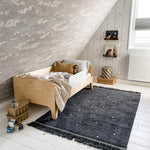 Deer Industries Rugs, Tapis Petit Kids Rugs, Dark Grey Rug with white polka dots, Anthracite Emily Rug, Boys Room Rug, Teen Room Rug, Kids Rugs Singapore