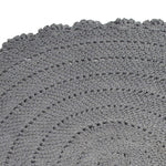 Deer Industries Kids Rug Kids Depot Roundy Dark Grey. Gender neutral crochet rug, kids room or nursery decor. 