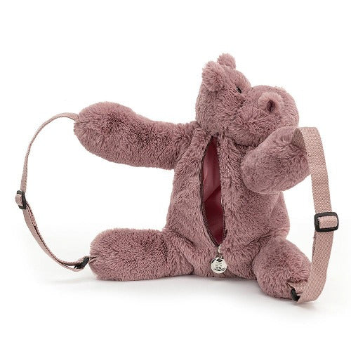 Deer Industries Kids Store Singapore, Jellycat Singapore, Toddler Backpack, Kids Backpack, Animal Backpack, Soft Toy Backpack, Jellycat Backpack, Jellycat Hippo