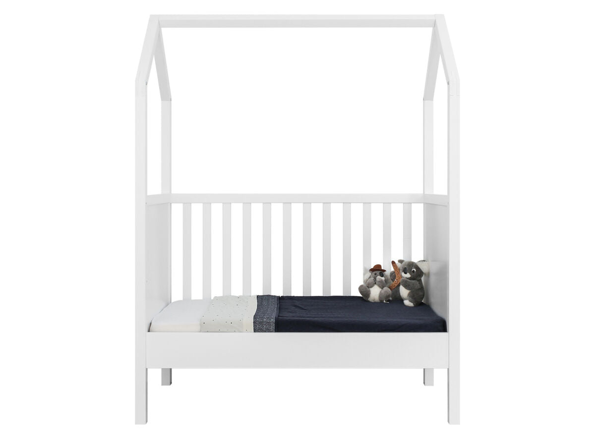 Deer Home & Kids, My First House Convertible Cot Bed, Natural Finish Baby Cot, Baby Furniture Singapore, Baby Nursery Singapore, Baby Cots & Cribs Singapore, In stock and readily available 