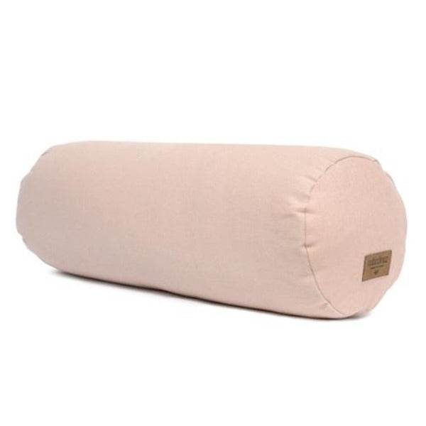 Deer Industries Kids Cushions Singapore, Nobodinoz Singapore, Nobodinoz Cushion Sinbad Bloom Pink, Pink Bolster for kids, Girls room decor, kids bedding accessories