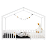 Robin Montessori House Bed Single White