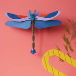 Deer Industries Lifestyle Store, Studio ROOF Singapore, Gift Store Singapore, 3D Wall Decor Big insects blue dragonfly, Insects lover, 3D Vibrant Wall Art