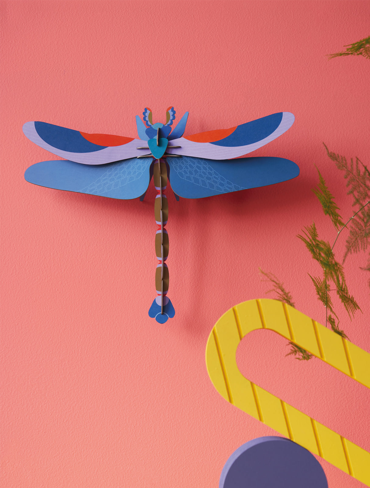 Deer Industries Lifestyle Store, Studio ROOF Singapore, Gift Store Singapore, 3D Wall Decor Big insects blue dragonfly, Insects lover, 3D Vibrant Wall Art