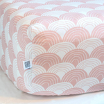 Deer Industries Kids & Baby Decor Singapore, Swedish Linens Nudy Pink Fitted Sheet Cot/Cot Bed