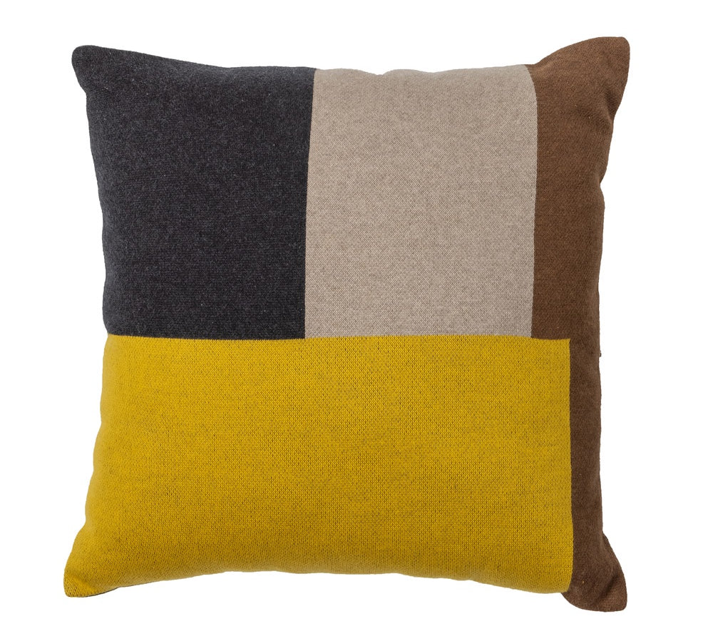 Deer Industries Lifestyle Store Singapore, Cushions & Pillows Singapore, Colour block cushions, mix of yellow, grey and natural tones cushion, De Eekhoorn Valery Cushion Squares