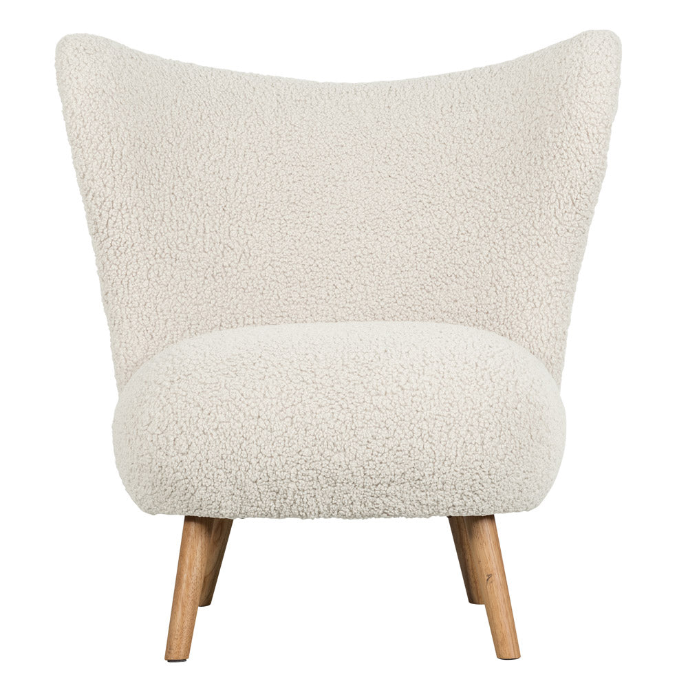 Deer Industries Furniture Lifestyle Store Singapore, De Eekhoorn Singapore, Boucle Lounge Chair, Teddy Fabric White Chair, Boucle Armchair