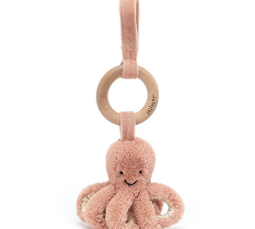 Deer Industries Baby Accessories, Jellycat Wooden Ring Toy Odell Octopus, Jellycat Singapore, Baby Accessories for girls