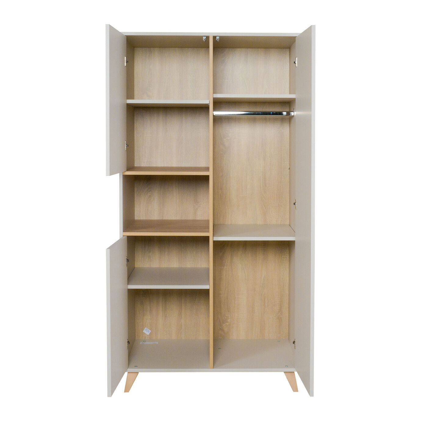 Deer Industries Furniture Store Singapore, Quax Singapore, Quax Loft Series, Wardrobe in Cream Grey Colour with wooden legs