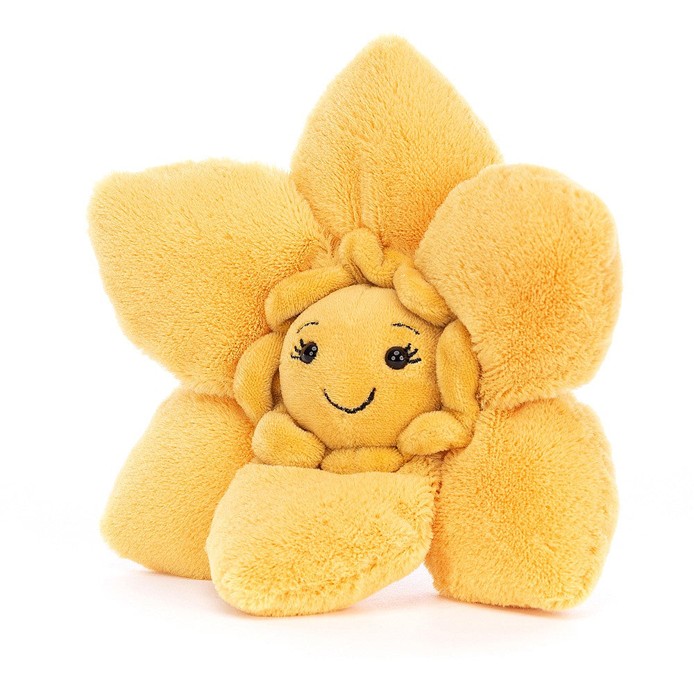 Deer Industries Jellycat Fleury Daffodil. Soft toy flower, perfect gift. 