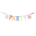 Deer Industries Garland Letter Banner Multicolour Meri Meri. Multi colour letter bunting for party or kids bedroom decoration. Also nice in play area. 