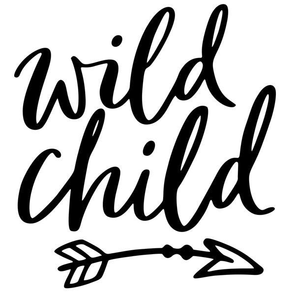 Deer Industries Wall Decal Wild Child Black, Pomlebonhomme Wall Decal, Kids Room Decor