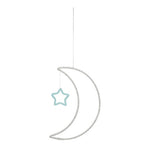 Deer Industries Meri Meri Stars and Moon Wall Decoration. Great nursery or kids bedroom decoration. Space theme. Gender Neutral Gift for boys and girls.