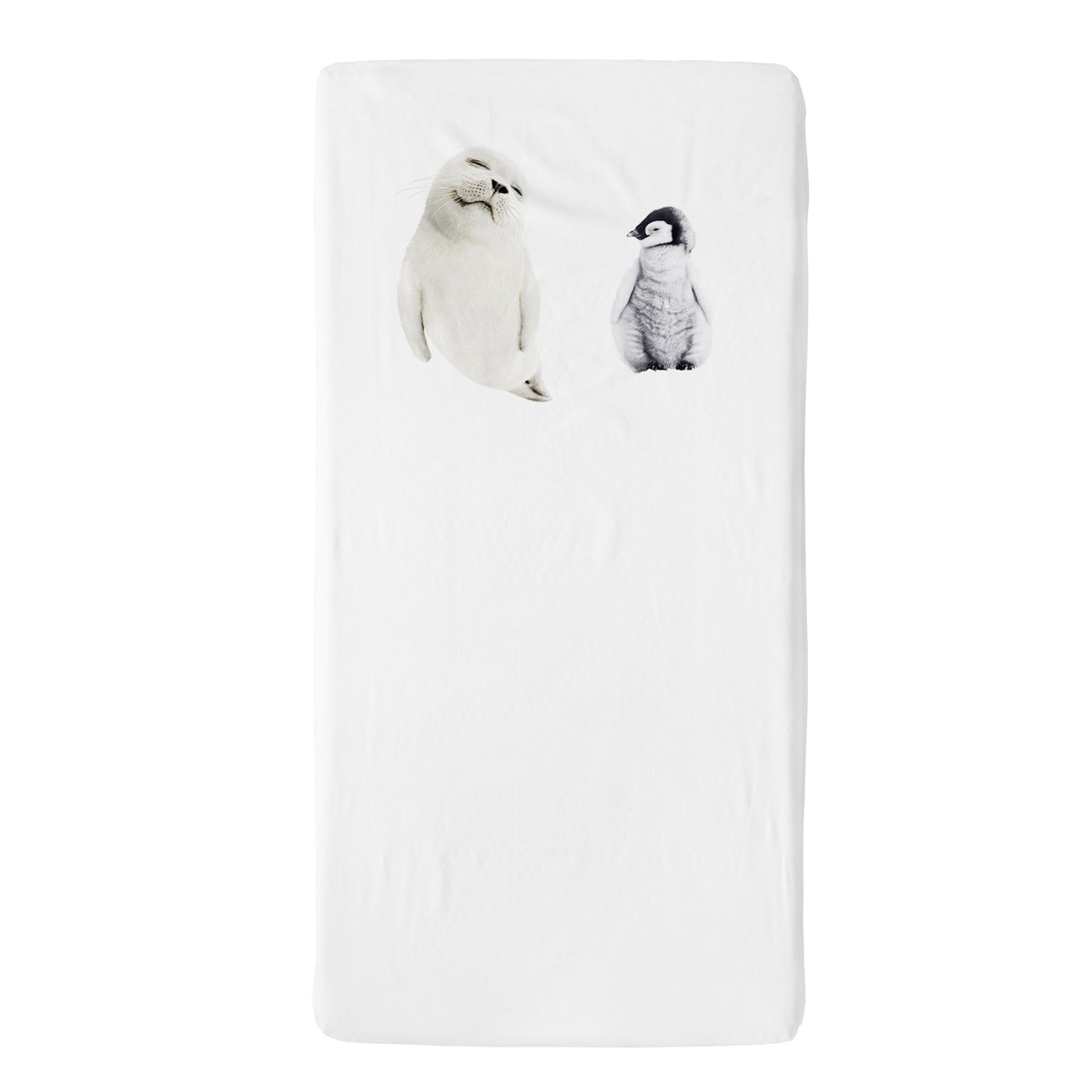 Deer Industries Baby Bedding, Cot sheets 60x120 and 70x140 cm. Snurk fitted cot sheet Arctic Friends.
