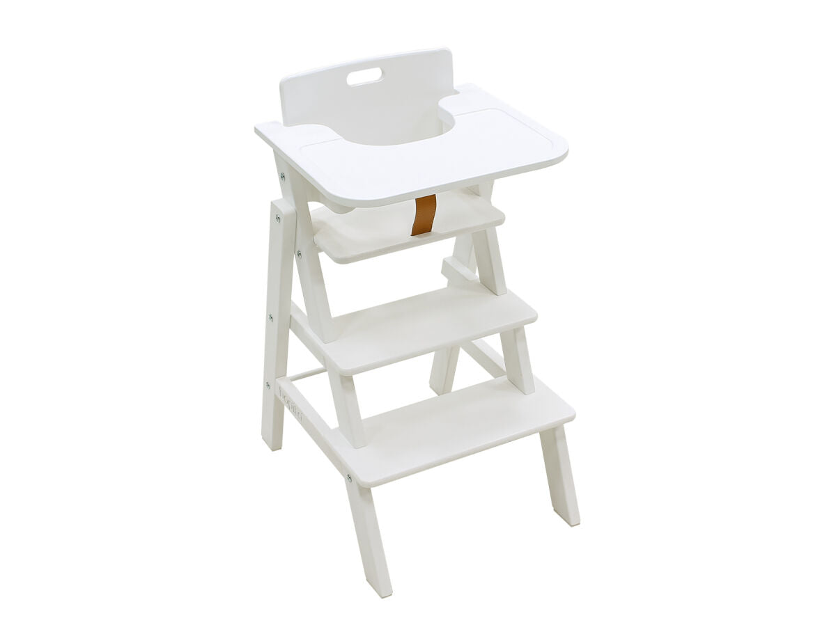 Deer Industries Lifestyle Store, Toddler/Baby Furniture Store in Singapore, Bopita High Chair Stully in White, High Chair with steps, Practical High Chair, European Kids Furniture