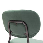 Deer Industries Furniture Singapore, Chairs and Seatings Singapore, Velvet Green Dining Chair, Jalen Dining Chair in Velvet Green, Study Chair, Velvet Green Chair with Black Legs