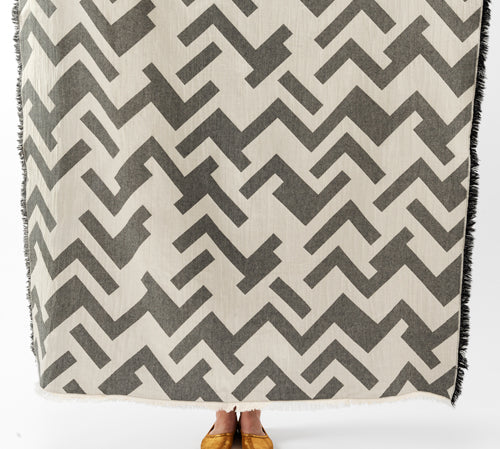 Deer Industries Throws & Blankets Singapore, Home Decor Accessories Singapore, Patterned Throw, Patterned Blanket, 100% cotton blanket, Sustainable Home Decor Singapore, 130 x 170 blanket, beach blanket