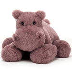 Deer Industries Jellycat Soft Toy Huggady Hippo, Deer Industries Soft Toys, Jellycat Soft Toys, Jellycat Singapore, Purple Hippo soft toy, softest soft toy singapore, gifts for kids