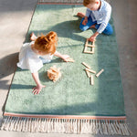 Deer Industries Home Decor Accessories, Ocean Julie Rug Tapis Petit, Mint blue rug 170 x120 cm. washable rug, kids rug singapore, kids decor store