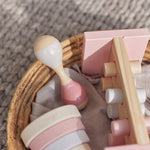 Deer Industries Kids Store Singapore, Wooden Toys for Kids, Wooden Maracas Toy in Pink, Toys for Girls, Toddler Toys, Gifts for toddlers, Gifts for babies