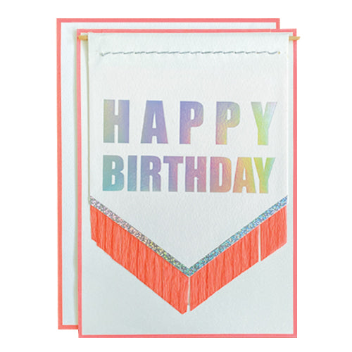 Deer Industries Greeting Card, meri meri singapore, happy birthday neon fringe banner, birthday card online singapore