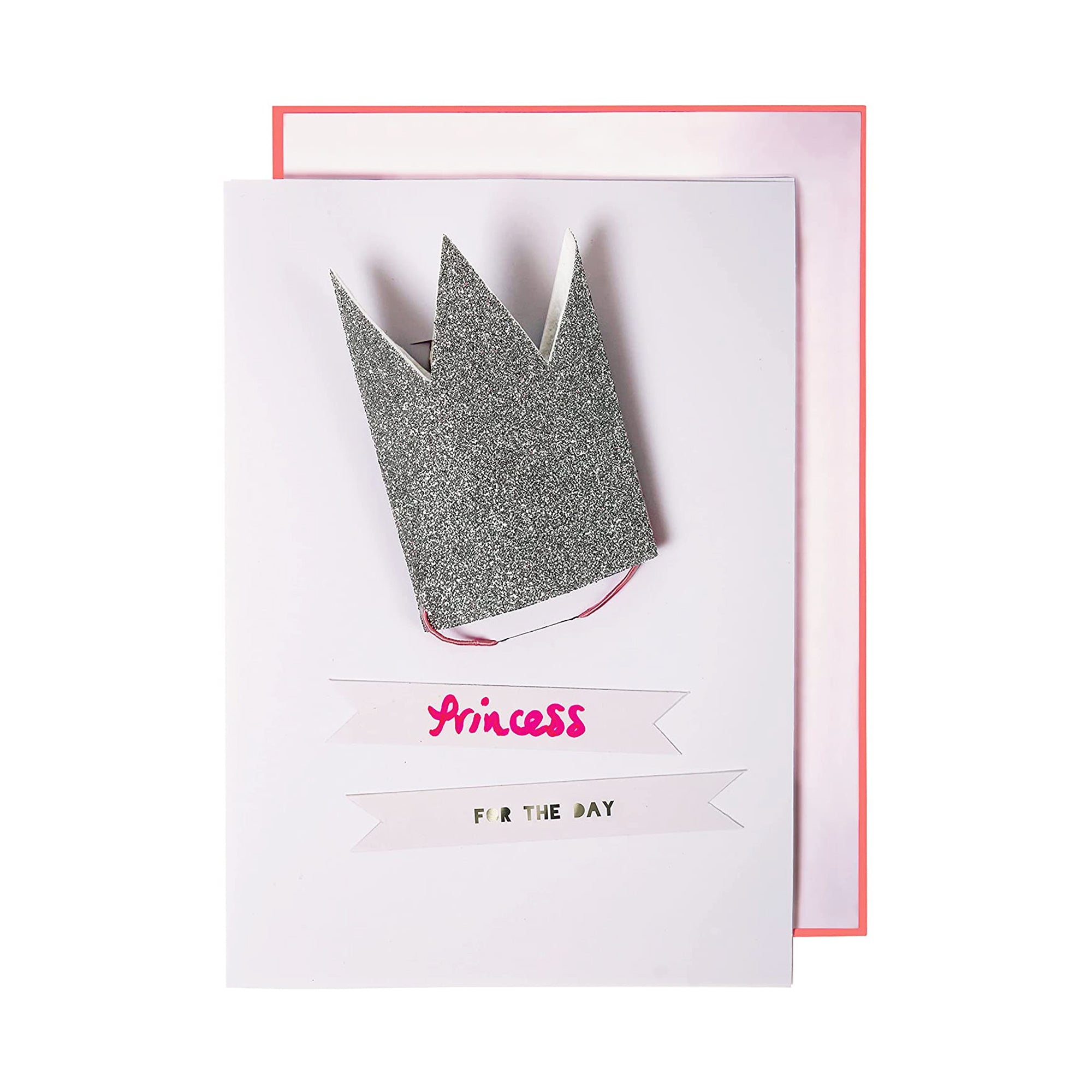 Meri Meri Greeting Cards Singapore | Glitter Princess Crown Birthday Card