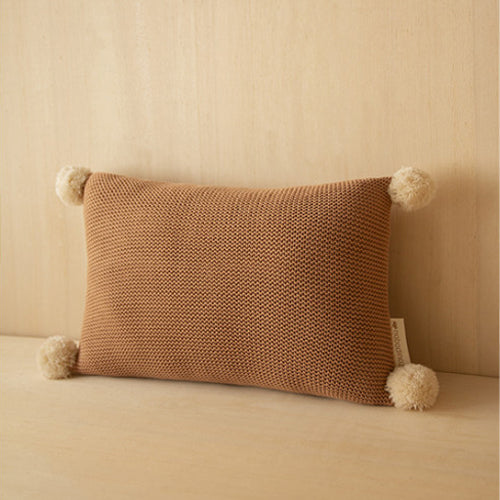 Deer Industries Cushions, Nobodinoz Singapore, Nobodinoz Cushion So Natural Knitted Biscuit, Cushion for kids room, cushion for nursery, kids room decor singapore, nursery room decor singapore
