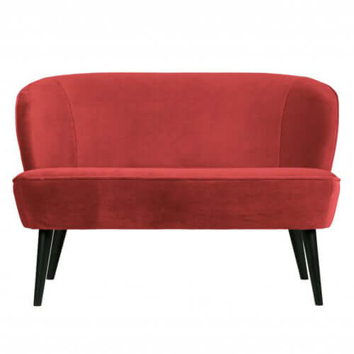 Deer Industries Chairs & Seatings, Small Sofa Velvet Raspberry, Double seater lounge chair, small sofa