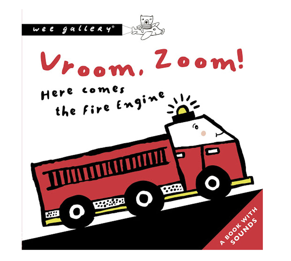 Deer Industries, Toddler Book, Kids Book, Vroom Vroom Zoom Here Comes the Fire Engine, Sound book for kids