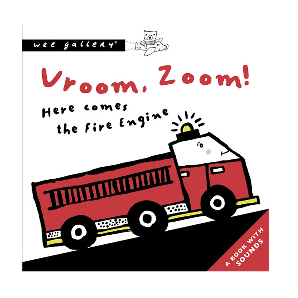Deer Industries, Toddler Book, Kids Book, Vroom Vroom Zoom Here Comes the Fire Engine, Sound book for kids