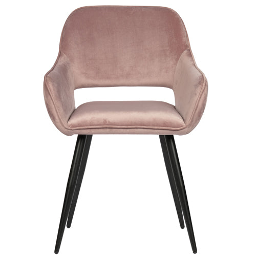 Deer Industries Chairs & Seatings, Pink velvet dining chair, pink velvet desk chair, pink velvet teenage room chair, pink velvet light pink jelle chair