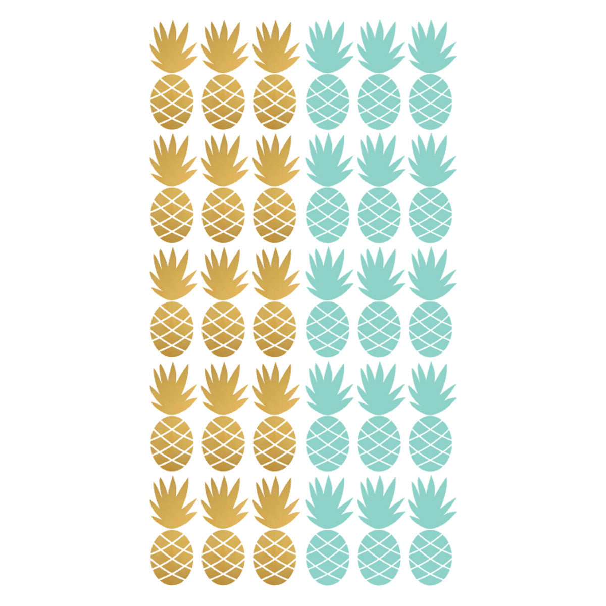 deer industries kids lifestyle bedroom wall decor wall decals pom pineapple gold mint