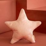 Deer Industries Decorative Cushion, Nobodinoz Cushion Aristote Velvet Bloom Pink, Girl Room Decor, Star Cushion
