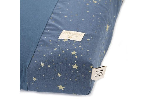 Deer Industries Kids Store Singapore, Nobodinoz Singapore Changing Cover Calma 70 x 50 gold stella/night blue, baby changing cover, baby gift ideas