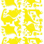 Deer Industries Pom Wall Stickers Dino Yellow, Dinosaurs Wall Decals, Kids Room Decor Accessories
