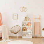  Pom Wall Stickers Dot Pink, Wall Decor for Kids, Kids Room Decor