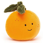 Deer Industries Jellycat Soft Toy Fabulous Fruit Orange. Plush fruit clementine. Healthy kids present this fruit toy. 
