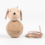 Deer Industries Wooden Toy OYOY Dog Leica. Wooden dog Scandinavian design nursery, kids bedroom or play room decor. 