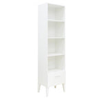 Deer Industries Kids furniture Bopita Bookcase white Locker. Slim high bookcase for kids room.
